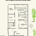 Apartmán Strandnahe Gartenwohnung An Der Kieler Foerde